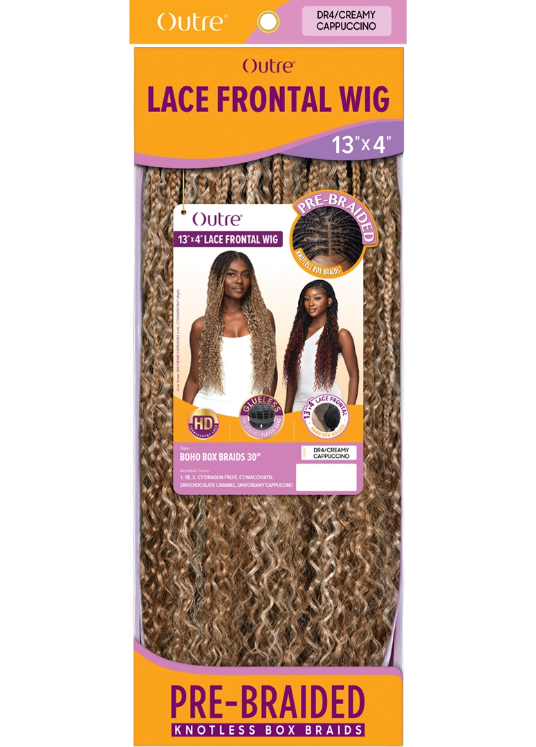 Outre 13"x 4" HD Pre-Braided Lace Front Wig Boho Box Braid 30" - Elevate Styles