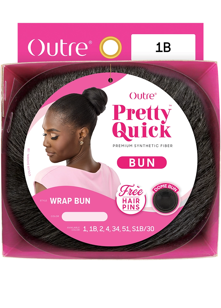 Outre Premium Synthetic Pretty Quick Bun Wrap Bun PQBUWRB - Elevate Styles