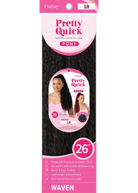 Thumbnail for Outre Premium Synthetic Pretty Quick Ponytail Waven PQDPWAV