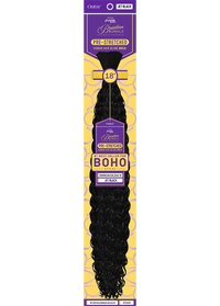 Thumbnail for Outre Premium Purple Pack Brazilian Bundle Pre-Stretched Human Hair Blend Bulk - Dominican Curl 18