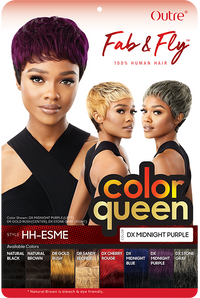 Thumbnail for Outre Fab&Fly™ Human Hair Full Cap Wig Color Queen - Esme - Elevate Styles