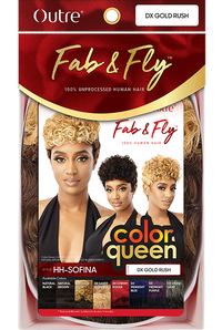 Thumbnail for Outre Fab&Fly™ Human Hair Full Cap Wig Color Queen - Sofina - Elevate Styles