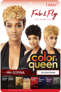 Thumbnail for Outre Fab&Fly™ Human Hair Full Cap Wig Color Queen - Sofina - Elevate Styles