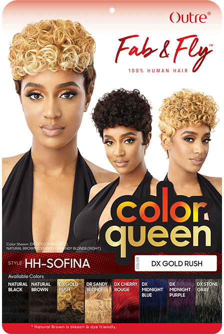 Outre Fab&Fly™ Human Hair Full Cap Wig Color Queen - Sofina - Elevate Styles