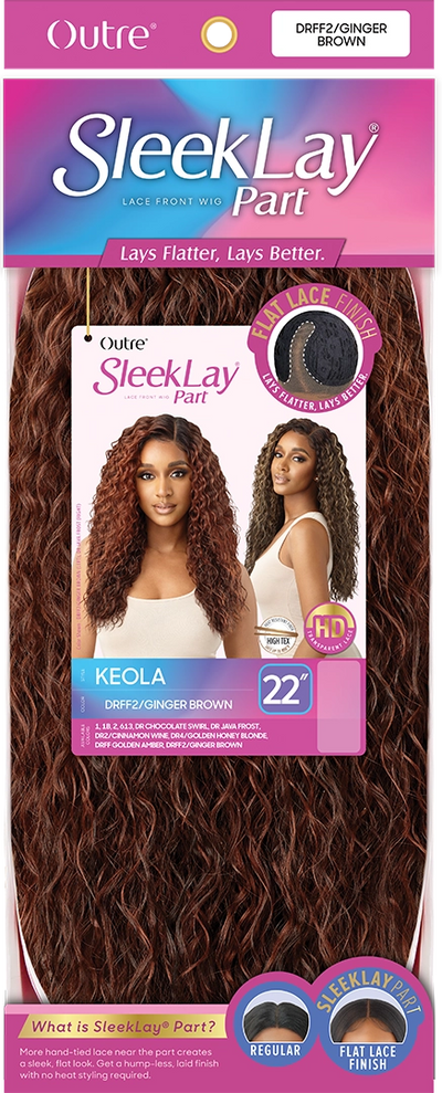 Outre Synthetic Sleek Lay Part HD Transparent Lace Front Wig Keola 22" - Elevate Styles
