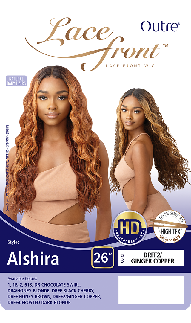 Outre Synthetic HD Transparent Lace Front Wig Alshira - Elevate Styles