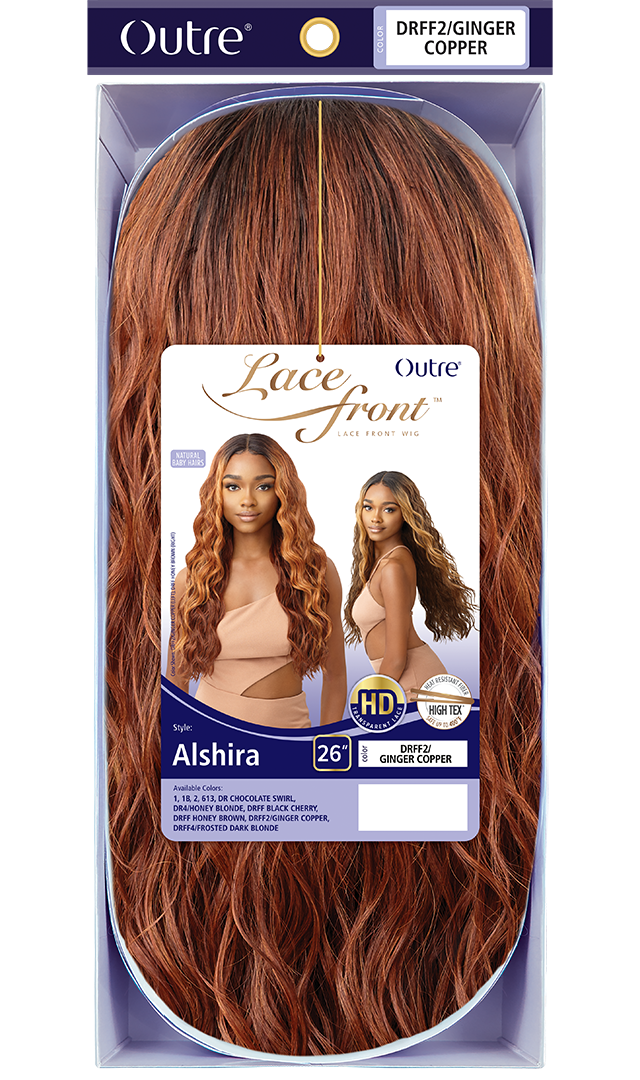 Outre Synthetic HD Transparent Lace Front Wig Alshira - Elevate Styles