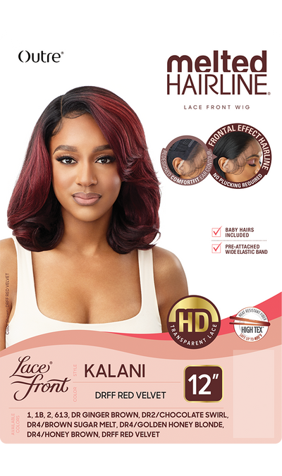 Outre Melted Hairline Collection - Swiss Lace Front Wig Kalani 12" - Elevate Styles
