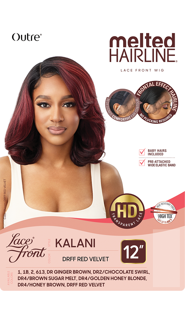 Outre Melted Hairline Collection - Swiss Lace Front Wig Kalani 12" - Elevate Styles
