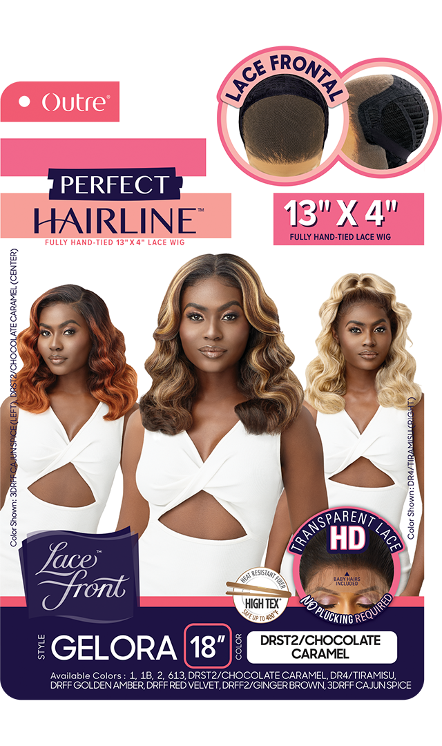 Outre Perfect Hairline HD Transparent 13"x 4" Lace Front Wig Gelora 18" - Elevate Styles