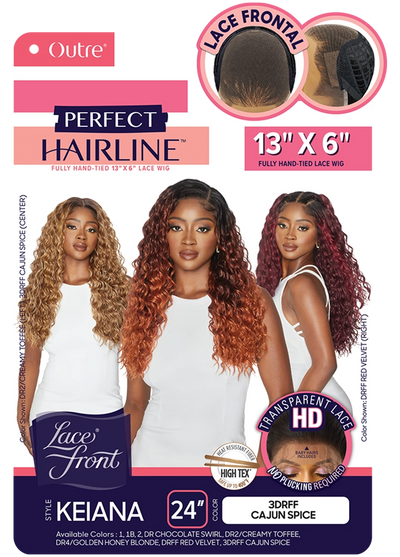 Outre Perfect Hairline 13"x 6"  HD Transparent Lace Front Wig Keiana - Elevate Styles
