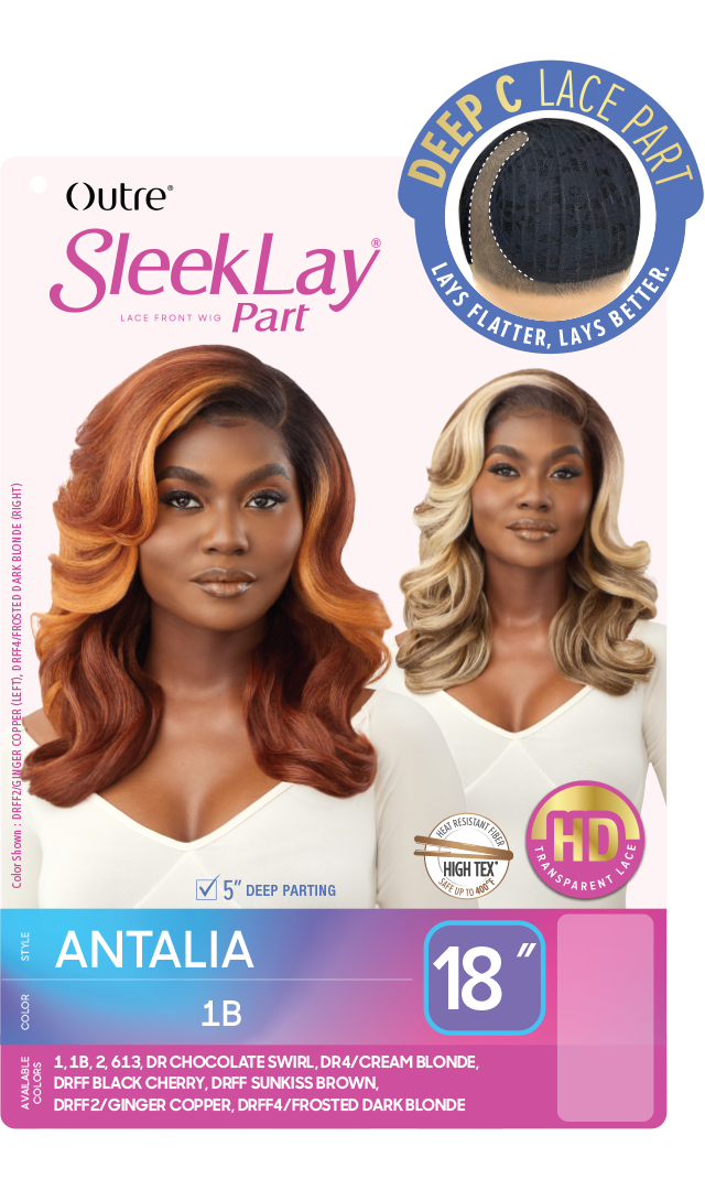 Outre Synthetic Sleek Lay Part HD Transparent Lace Front Wig Antalia 18" - Elevate Styles