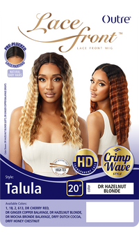 Thumbnail for Outre HD Crimp Wave Lace Front Wig Talula 20
