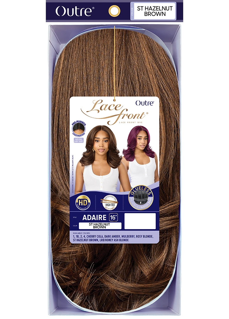 Outre Synthetic Glueless HD Transparent Lace Front Wig Adaire QLADA
