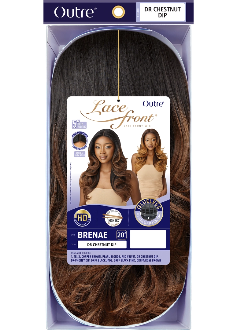 Outre Synthetic Glueless HD Transparent Lace Front Wig Brenae - Elevate Styles