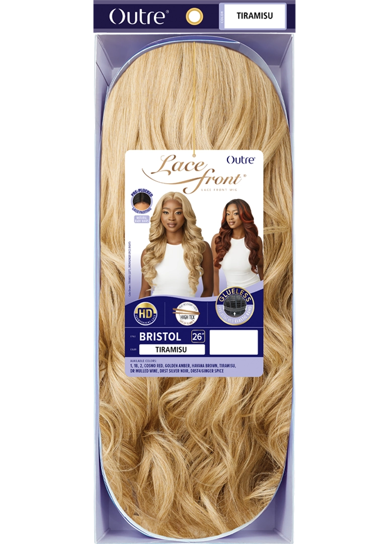 Outre HD Transparent Gluelss Lace Pre-Plucked 5" Deep Part Lace Front Wig Bristol - Elevate Styles