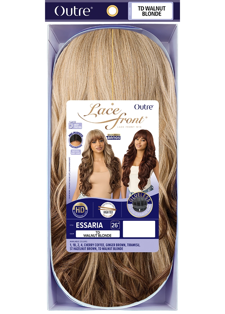 Outre Synthetic Glueless HD Transparent Lace Front Wig Essaria QLESS - Elevate Styles