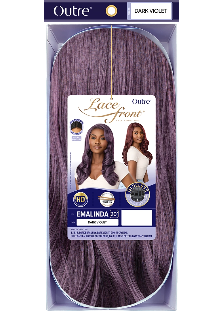 Outre Synthetic Glueless HD Transparent Lace Front Wig Emalinda QLEML - Elevate Styles