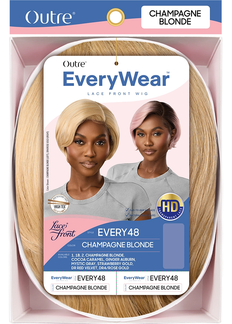 Outre Synthetic Pre-Plucked HD Transparent Lace Front Wig Every 48 QLEWE48