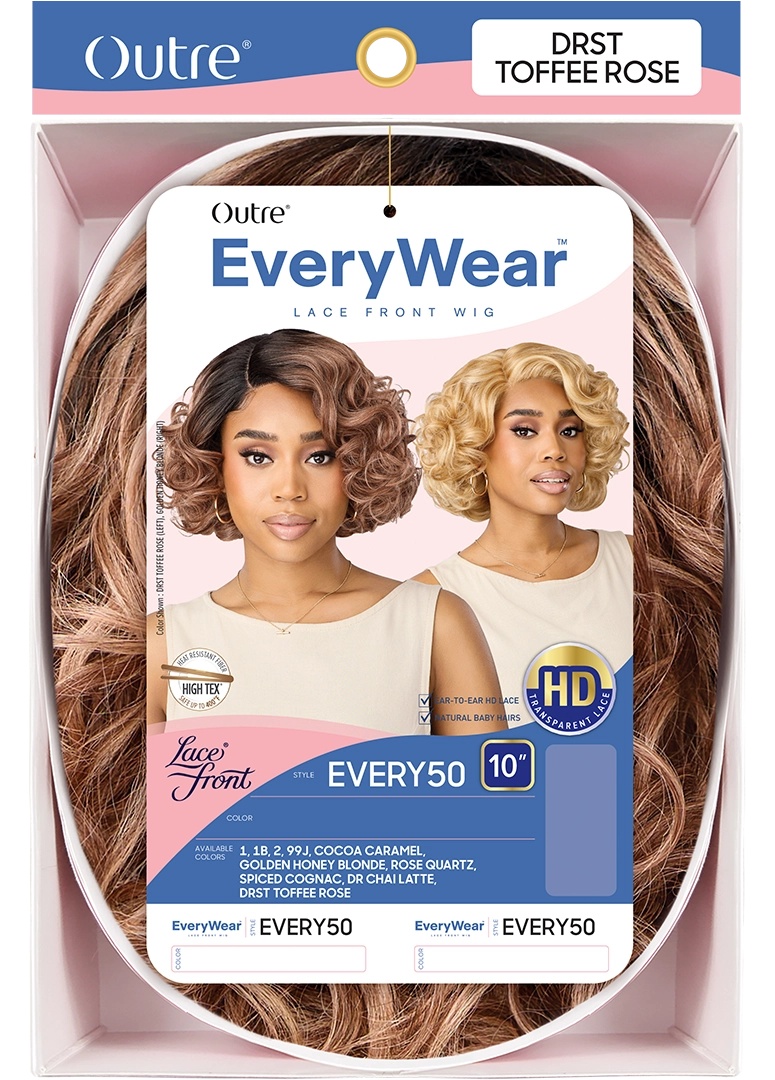 Outre Synthetic Pre-Plucked HD Transparent Lace Front Wig Every 50 QLEWE50