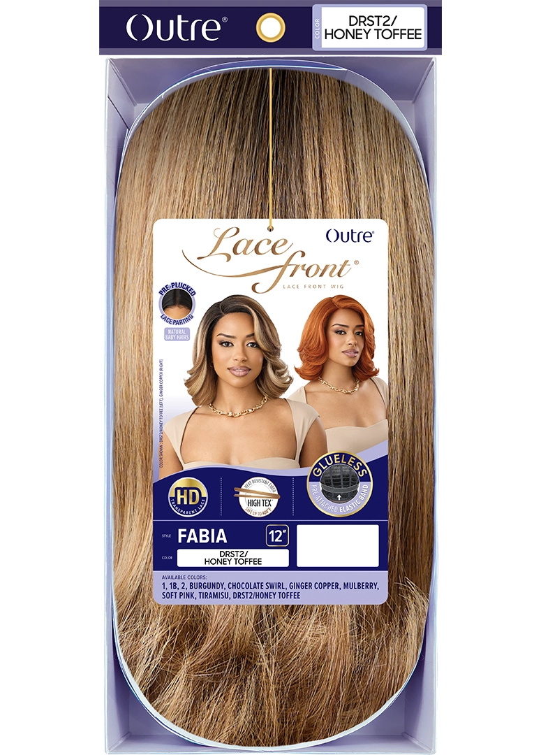 Outre Synthetic Glueless HD Transparent Lace Front Wig Fabia QLFAB - Elevate Styles