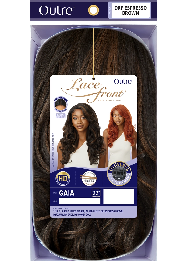 Outre Synthetic Glueless HD Transparent Lace Front Wig Gaia - Elevate Styles