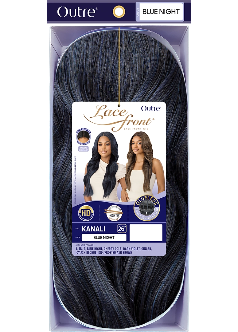 Outre Synthetic Glueless HD Transparent Lace Front Wig Kanali QLKAN
