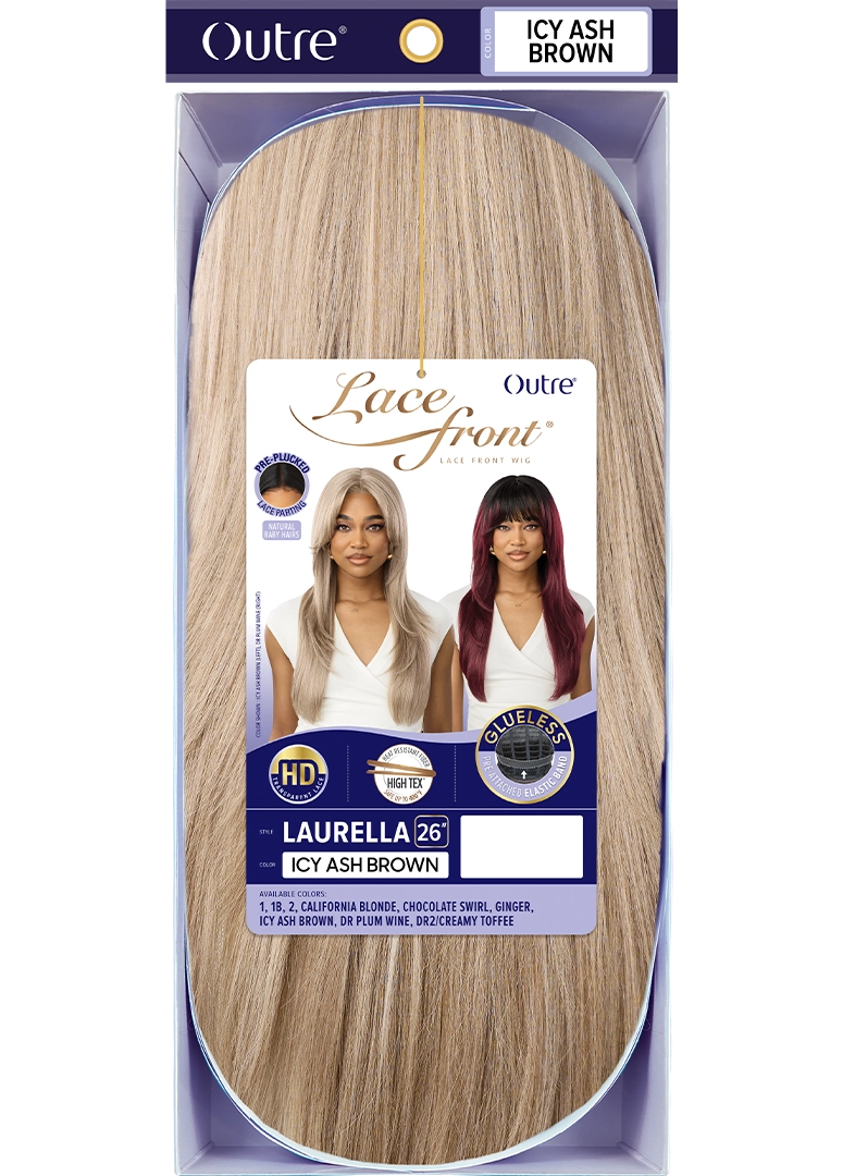 Outre Synthetic Glueless HD Transparent Lace Front Wig Laurella QLLAU