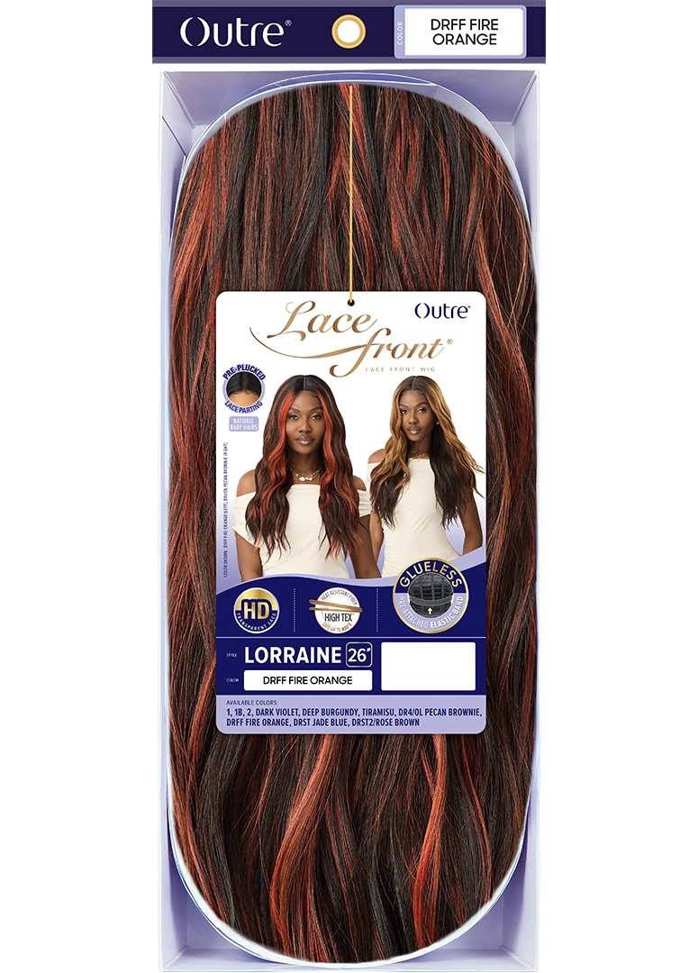 Outre Synthetic Glueless HD Transparent Lace Front Wig Lorraine QLLRN - Elevate Styles