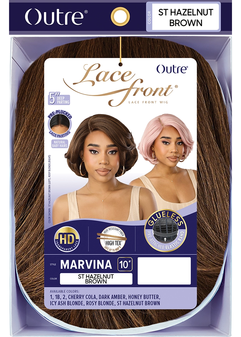 Outre Synthetic Glueless HD Transparent Lace Front Wig Marvina QLMRV