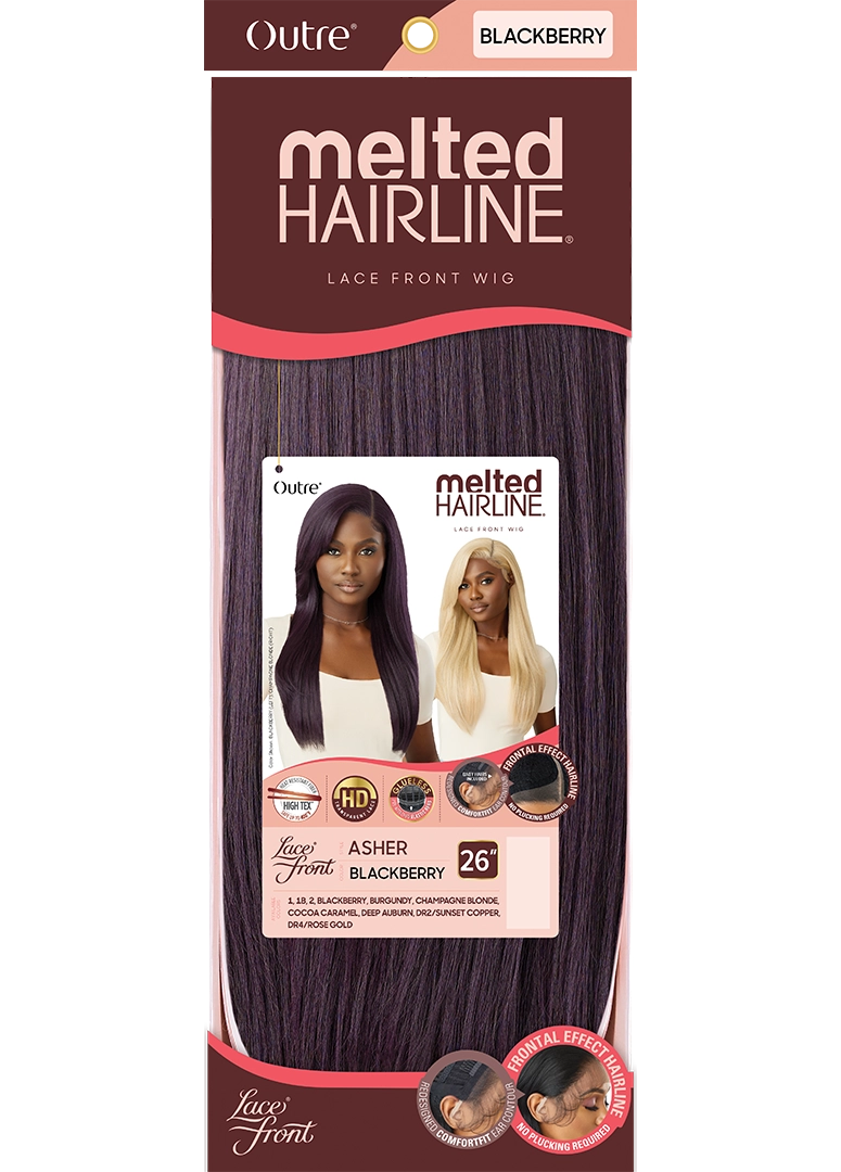 Outre Synthetic Melted Hairline HD Lace Front Wig Asher QLMHASH