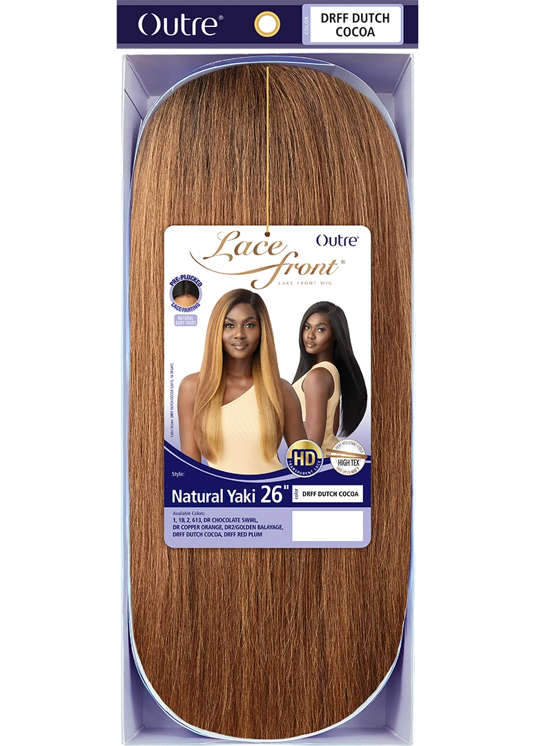 Outre HD Lace Front Wig Natural Yaki 26" - Elevate Styles