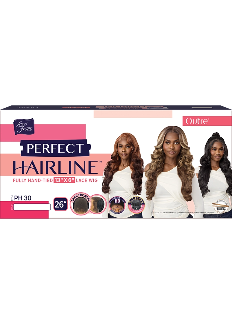 Outre Perfect Hairline 360 Frontal Lace 13"x 6" HD Transparent Lace Front Wig PH30 QLPHLPH30