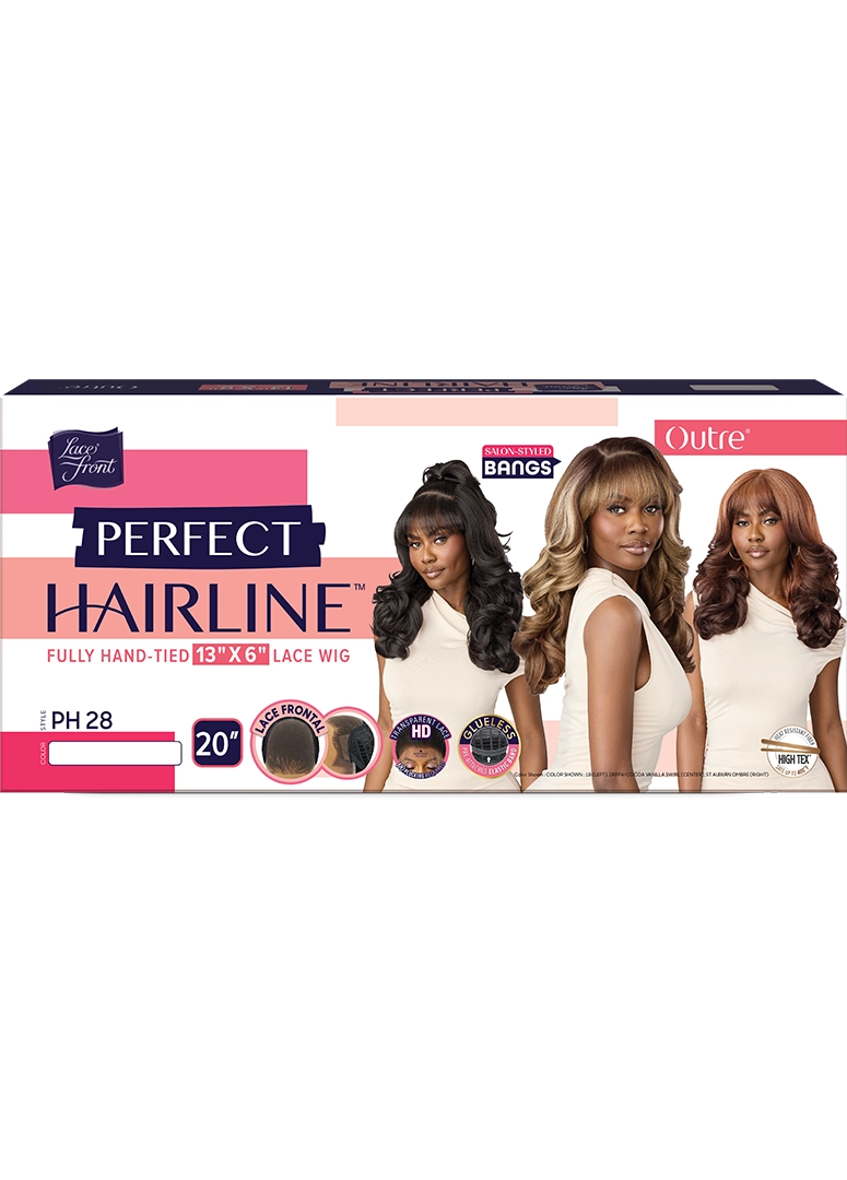 Outre Perfect Hairline 360 Frontal Lace 13"x 4" HD Transparent Lace Front Wig PH28 QLPHLPH28