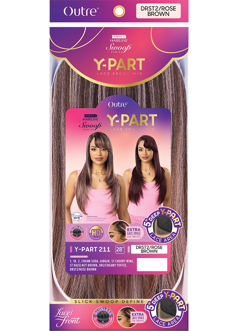 Outre Perfect Hairline Swoop Series Y-Part Frontal Lace Front Wig Y-Part 211 QLPHLSSYP211 - Elevate Styles