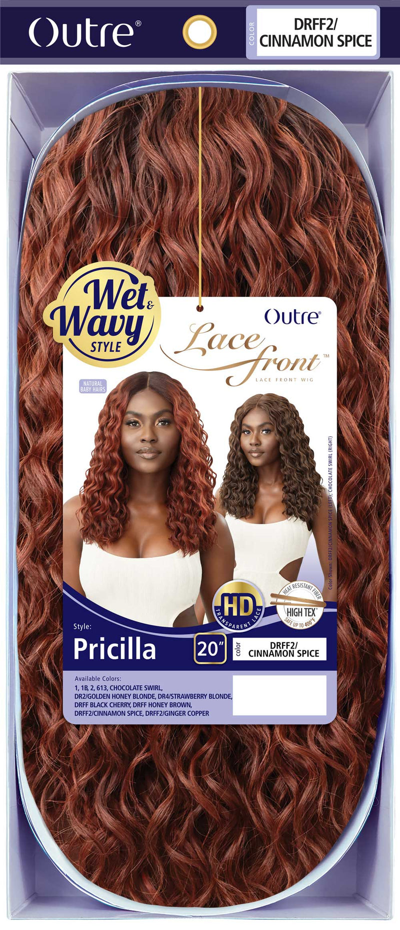 Outre Synthetic Wet N Wavy HD Transparent Lace Front Wig Pricilla - Elevate Styles