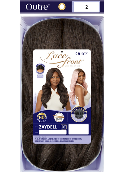 Outre Synthetic Glueless HD Transparent Lace Front Wig Zaydell - Elevate Styles
