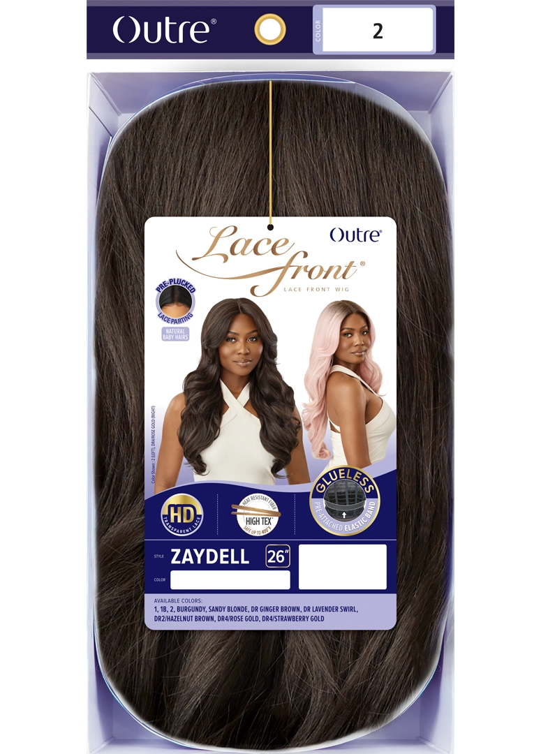 Outre Synthetic Glueless HD Transparent Lace Front Wig Zaydell - Elevate Styles