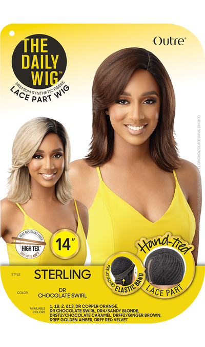 Outre The Daily Wig Premium Synthetic Hand-Tied Lace Part Wig Sterling - Elevate Styles
