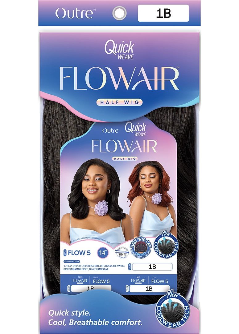 Outre Quick Weave FlowAir Half Wig Flow 5 QSFFLO5 - Elevate Styles