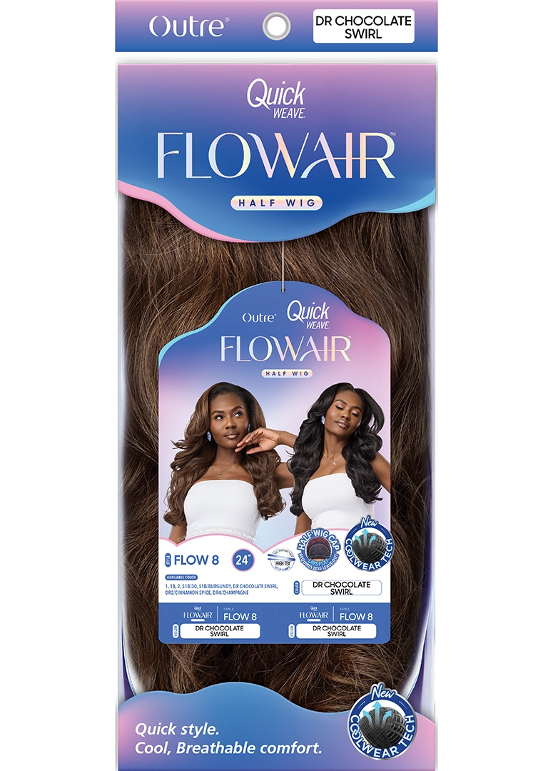 Outre Quick Weave FlowAir Half Wig Flow 8 QSFFLO8