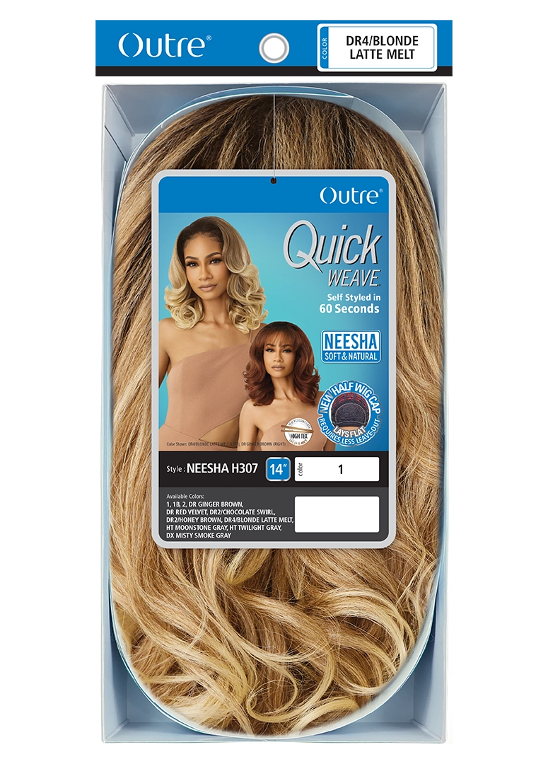 Outre Quick Weave Neesha Soft & Natural Texture Half Wig Neesha H307 - Elevate Styles