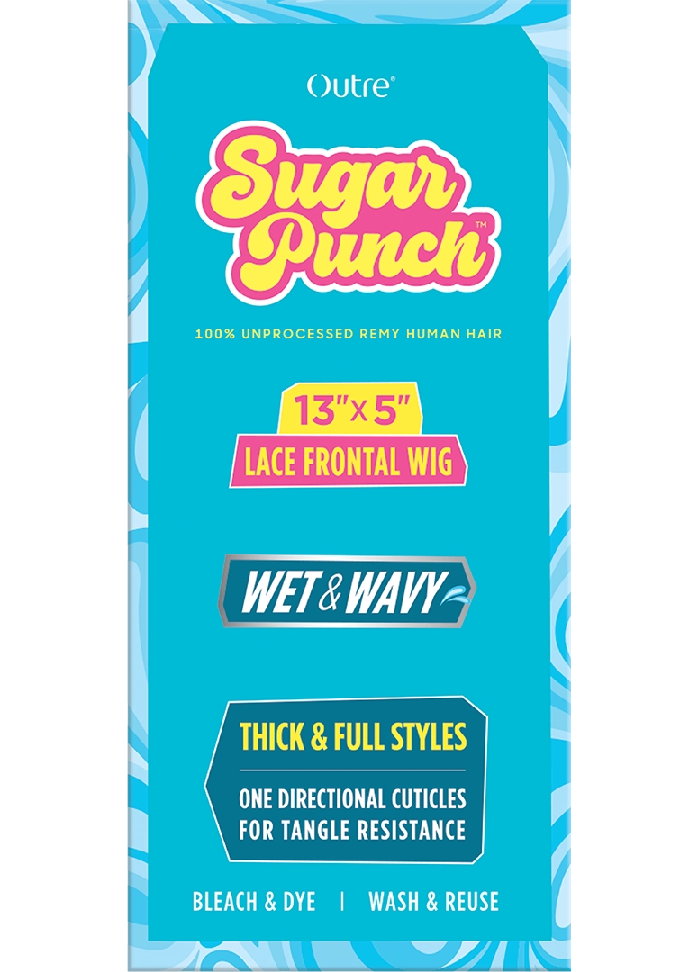 Outre Sugar Punch 13x5 Human Hair Lace Wig – Water Wave 22" QLHSP135WWWW22