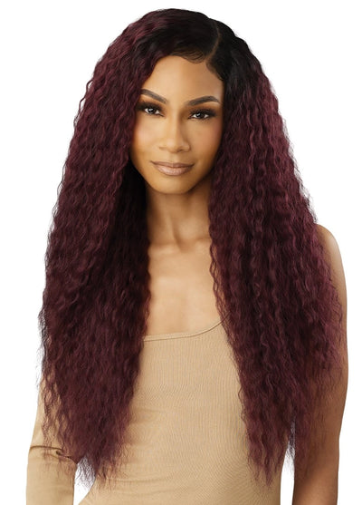 Outre Purple Pack Brazilian Boutique Natural French 18" 20" 22" + 4" Lace Parting Piece - Elevate Styles
