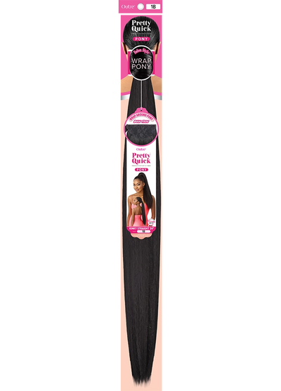 Outre Pretty Quick™ Wrap Pony Kinky Straight 24" - Elevate Styles
