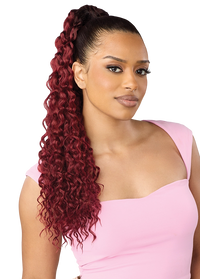 Thumbnail for Outre Premium Synthetic Pretty Quick Ponytail Waven PQDPWAV