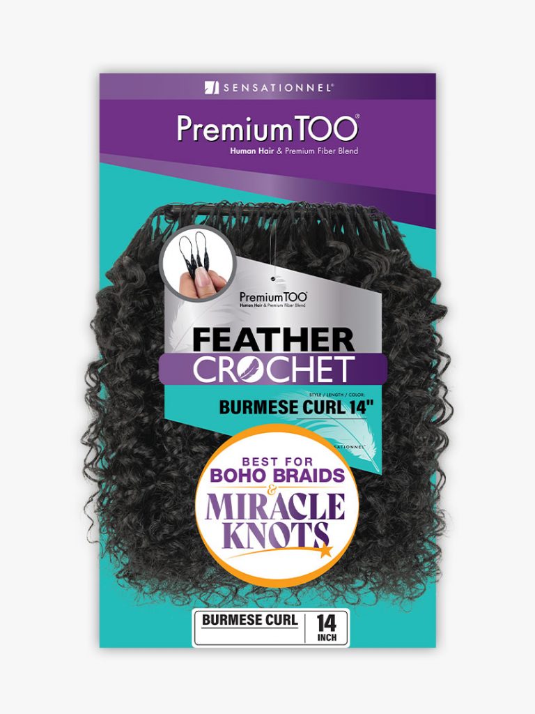 Sensationnel Premium TOO Feather Crochet – Burmese Curl 14"