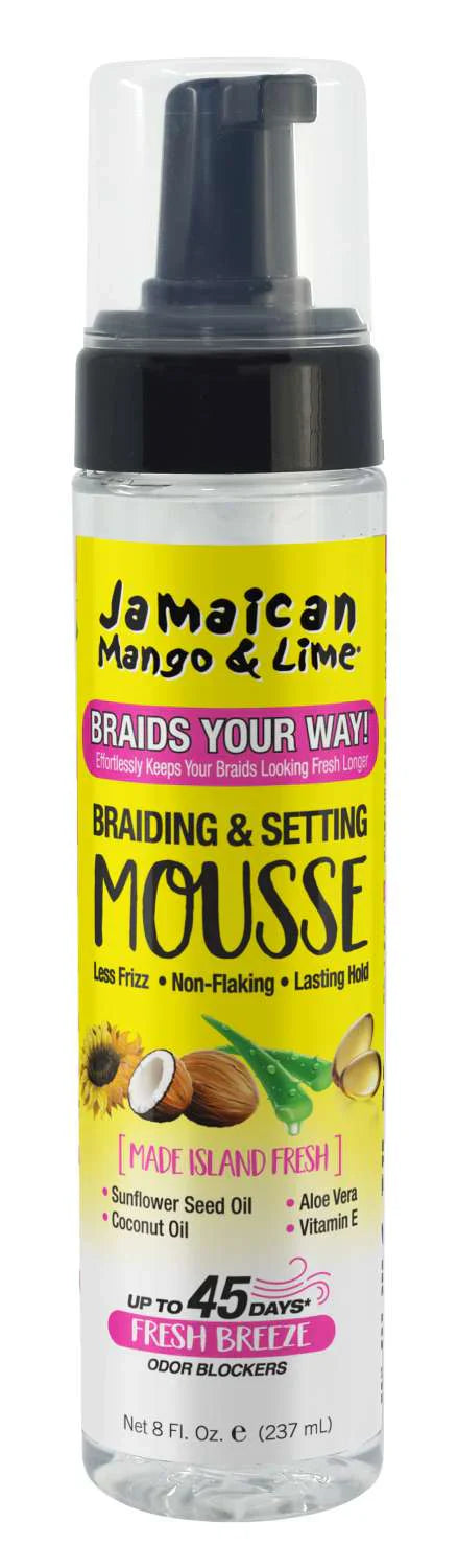 Jamaican Mango & Lime Braiding & Setting Mousse Fresh Breeze 8 oz - Elevate Styles