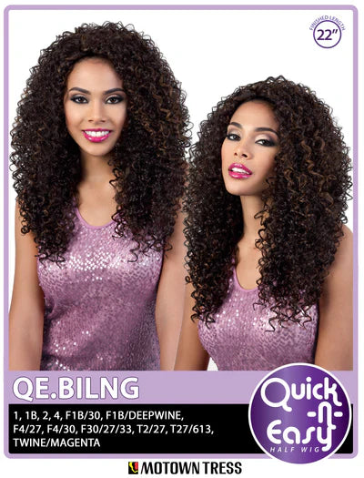 Motown Tress Quick n Easy Half Wig QE.BLING - Elevate Styles