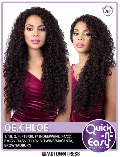 Motown Tress Quick n Easy Half Wig QE.CHLOE - Elevate Styles